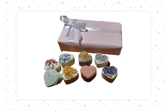 💝 Heart Bath Bombs Gift Set- A Love Letter to Self-Care